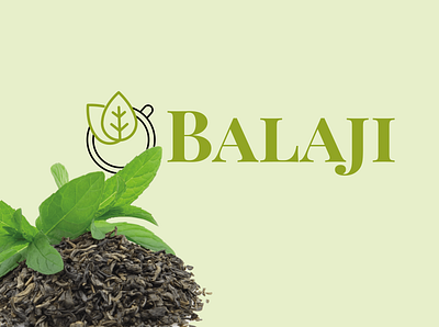 balaji brand branding design identity logo tea tea cup tea logo vector