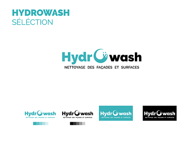 LOGO HYDROWASH blue blue logo brand identity logo marque trend wash