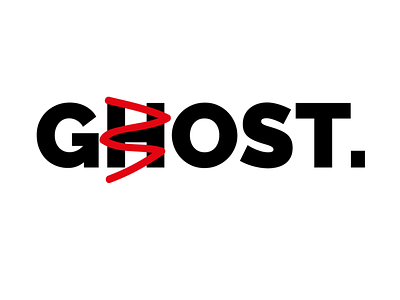 GOST. brand branding clothes company design ghost gost identity logo marque new brand vector