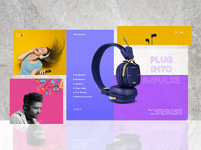 BoAt color theory colors design design system design systems e commerce ecommerce gredient grid inspiration interface landing page typography ui ux web web design website