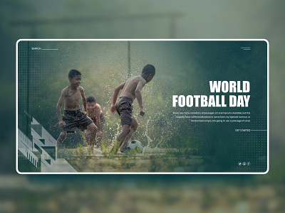 World Football Day children design system football grid inspiration interface landing page template theme ui ux village website world football day