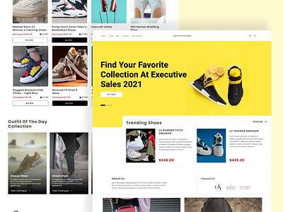 Shoe Collection Landing Page