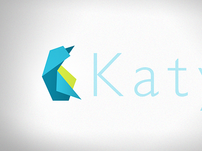 Katyw Rebound (Personal Logo) bird brand fold logo mark origami paper personal