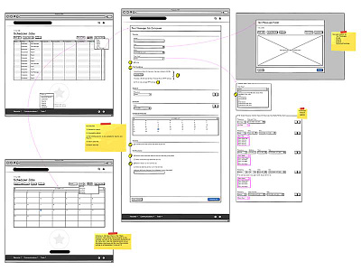 UI Flow Exploration flow process prototype sketch ui ux wireframe