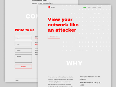 Hycan Lading Concept cybersecurity design modern simple ui