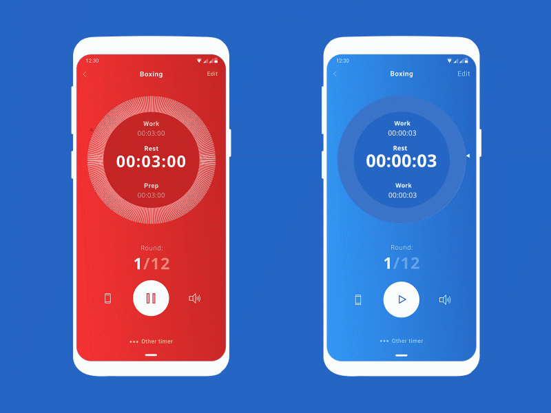 Timer animation animation design exercise fitness simple sport time timer training ui workout