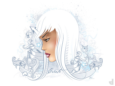 Create adobe illustrator cc banner design character art girl illustration graphic design ilustration