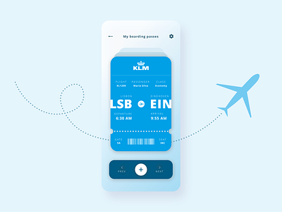 Boarding pass concept