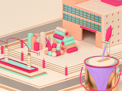 Creative city - City 2 3d animation 3d art art direction design motiondesign video