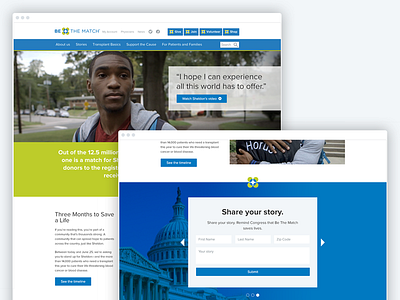 Campaign landing page