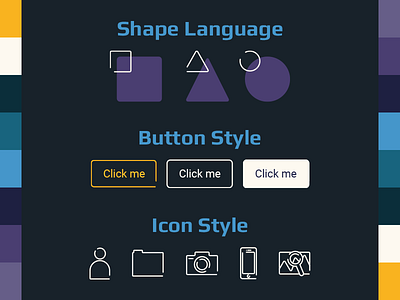 Style tile excerpt button icon palette shape style tile