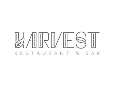 Harvest | Restaurant & Bar branding farm fresh bar hand drawn logo redmont hotel typography restaurant