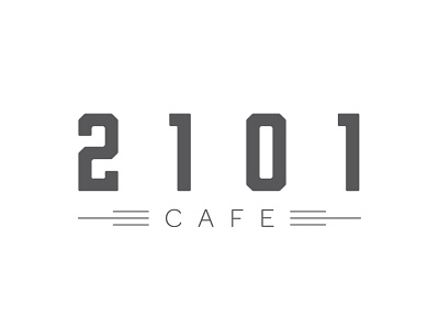 2101 Cafe | Redmont Hotel 2101 cafe branding coffee logo minimalist typography