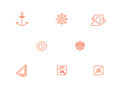 Airship Website Icons iconography icons