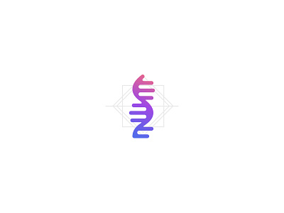 DNA brand dna gradient icon mark