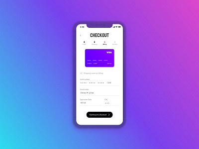 Credit Card Checkout - Daily UI 002