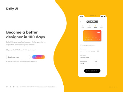 Landing Page Daily UI #003 dailyui 003 desktop gradients landing page mobile redesign ui