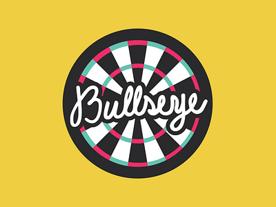 Never Miss Bullseye Coaster coaster coaster design hand lettering sticker mule