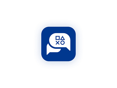 App Icon (Playstation Messages) - Daily UI #005 app icon branding daily ui 005 icon logo message app icon messages playstation