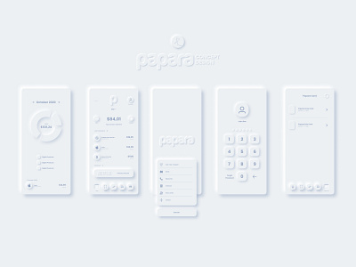 Papara Concept Design ( Neomorphism ) app design figma figmadesign flat minimal neomorphism trend ui uidesign ux