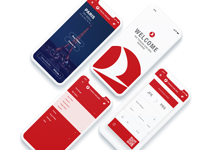 Turkish Airlines Redesign app design flat minimal ui ux