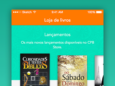 Book Store adventist app book brasil brazil christian flat reader store ui ux