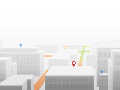 A white city building illustration illustrator landscape map simple