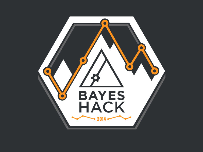 Bayes Hack 2014 Shirt badge crest data gif hack hackathon tshirt