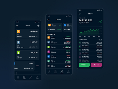 Crypto Exchange App crypto design exchange graphic design ui