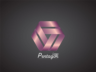 pentagon logo illustration illustrator logo pentagon polygon