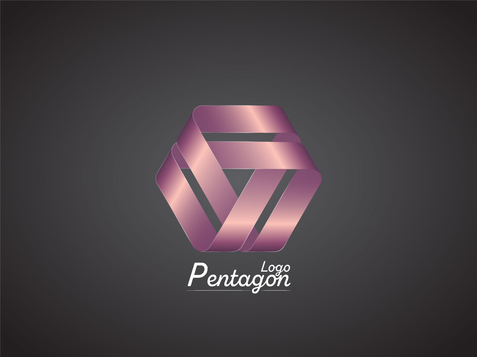 Premium Vector | Abstract pentagon logo illustration in trendy and minimal  style