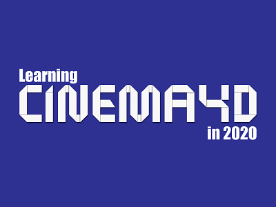 My goal in 2020 2020 cinema4d goal origami typography