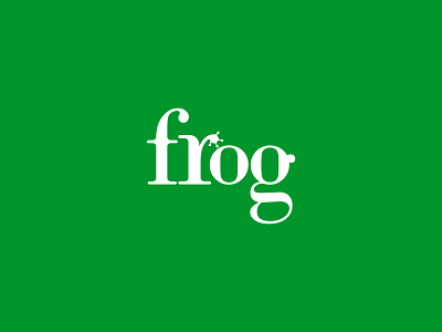 Frog logo flat frog logo
