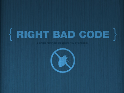 { RIGHT BAD CODE } bamboo blue poster texture