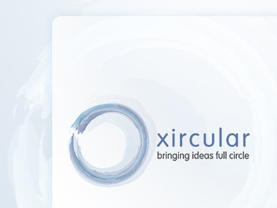 old idea for branding xircular blue branding circles illustrator logo watercolor