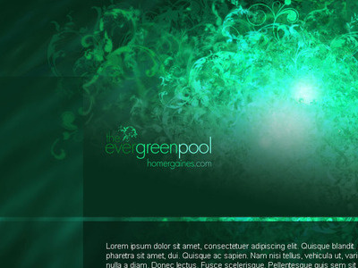 Evergreenpool Wordpress Theme black design floral green organic wordpress