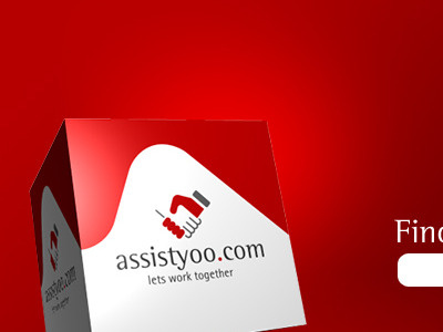 Assistyoo site design logo red website white