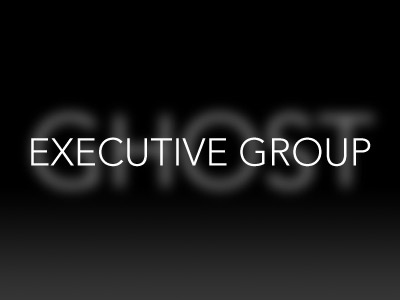 Ghost Executive Group Logo - Final black brand gradient grey logo minimal white