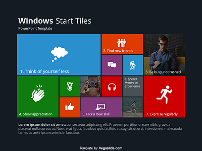 Windows Start Tiles PowerPoint Template (DOWNLOAD FREE)