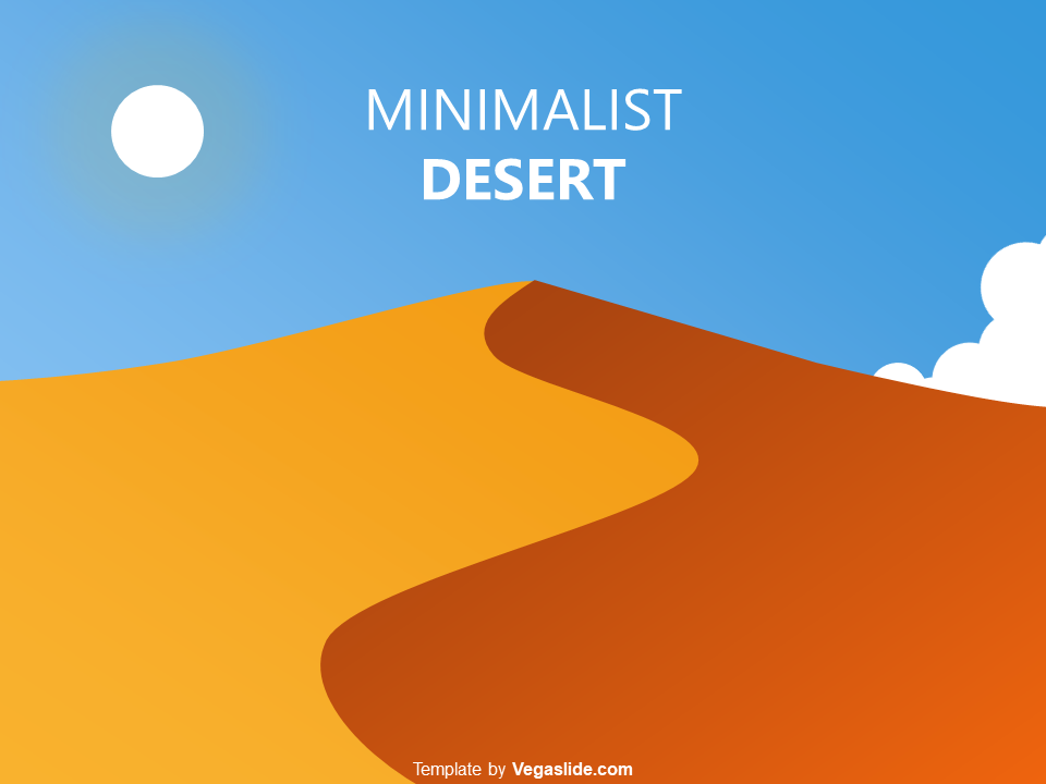 Minimalist Desert PowerPoint Template (DOWNLOAD FREE) by Vegaslide on