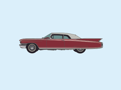 Cadillac-Eldorado cadillac car graphic graphic design illustration poster vector wacom