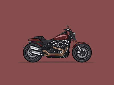 Motorbike art designer freelance graphicdesign illustration motorbike poster print vector wacom