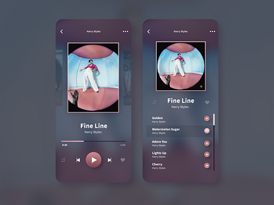 DailyUI :: 9 :: Music Player app dailyui dailyuichallenge dailyuiladies design music music player ui ux