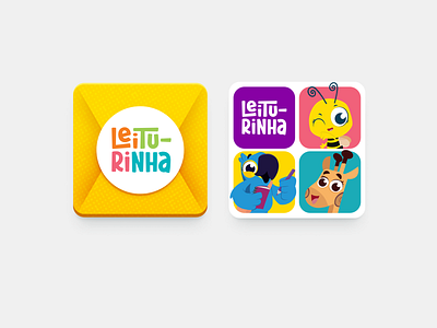 ASO | Ícones Leiturinha app app store optimization aso design digital design graphic design icon icons kids