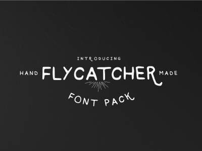 Flycatcher Font font hand drawn lettering packaging type typeface typography