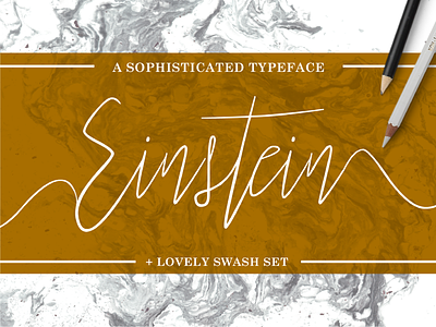 Einstein Font branding brush font hand drawn lettering marker packaging pen script swash type typography