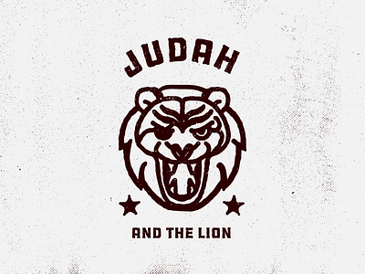 Patchy The Lion Logo band flat grunge judah line lion stars tattoo texture tshirt
