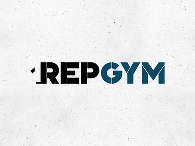 One Rep Gym Logo branding gym logo workout