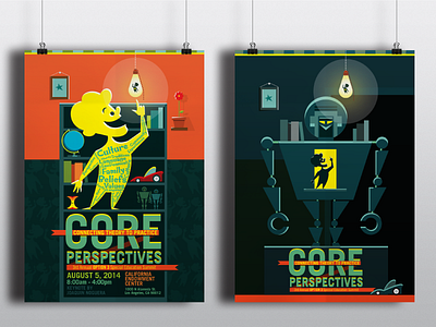 Core Perspectives brochure design graphic design illustration poster print