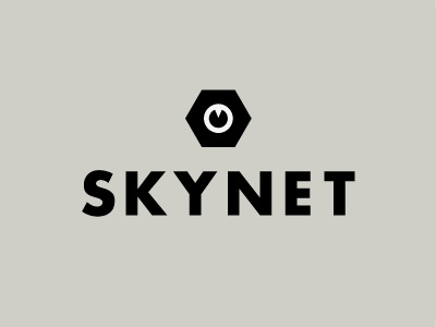 Skynet™ bolt eye joke judgement day logo movie terminator type